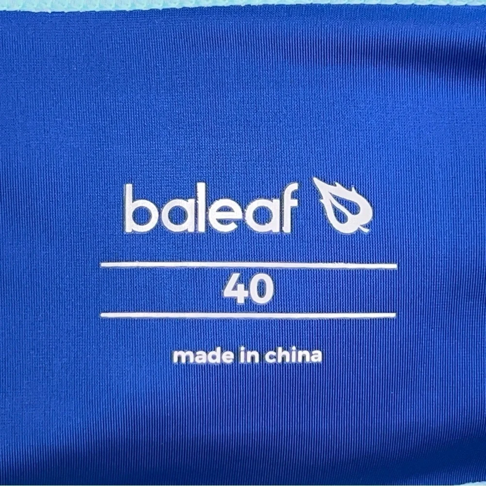 New Size XL Baleaf Bikini Set 2 Piece Blue Two Tone Colorblock UPF 50 Swimwear